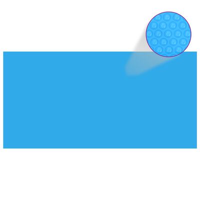 vidaXL Cobertura retangular para piscina 1200x600 cm PE azul