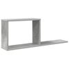 vidaXL Prateleiras flutuantes Cinzento Cimento 80 x 15 x 30 cm