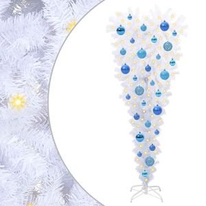vidaXL &Aacute;rvore de Natal Artificial com 150 LEDs Branco 120 cm PVC e A&ccedil;o