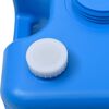 vidaXL Tanque de &aacute;gua com rodas para campismo 25 L azul