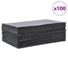 vidaXL Almofadas absorventes de &oacute;leo 100 unid 40x50 cm cinzento