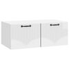 vidaXL Gabinete de TV de Parede Branco Brilhante 78,5 x 41 x 30 cm