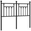 vidaXL Cabeceira de substitui&ccedil;&atilde;o 120 cm metal preto