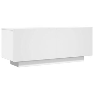 vidaXL M&oacute;vel p/ TV 100x35x40cm madeira processada branco