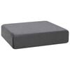 vidaXL Almofada assento 40 x 40 x 10 cm Espuma PU Cinzento