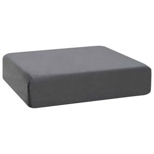 vidaXL Almofada assento 40 x 40 x 10 cm Espuma PU Cinzento