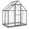 vidaXL Estufa com estrutura de base 169x114x202 cm alum&iacute;nio antracite
