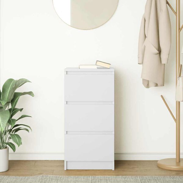 vidaXL Aparador 37,5x35x76 cm derivados de madeira branco