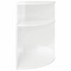 vidaXL Mesa de apoio Branco Brilhante 39,7 x 39,7 x 60 cm