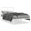 vidaXL Estrutura de cama com cabeceira 120x190 cm metal branco