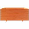 vidaXL Vaso/floreira jardim 110x110x49,5 cm pinho maci&ccedil;o castanho mel