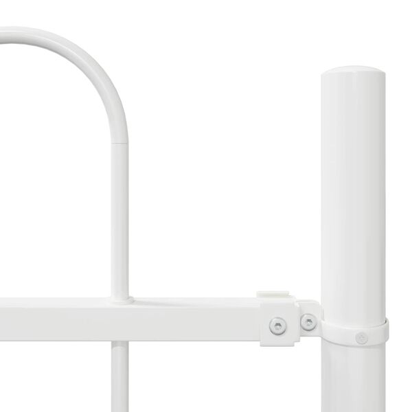 vidaXL Cerca para Jardim 4 pcs Branco 6,8 x 1,2 m