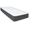 vidaXL Cama boxspring 180x200 cm tecido cinzento-escuro