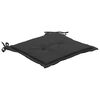 vidaXL Almofad&otilde;es cadeiras de jardim 2 pcs 50x50x3 cm preto e cinzento