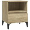 vidaXL Mesa de cabeceira 40x35x50 cm carvalho sonoma
