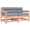 vidaXL Cadeiras de jardim c/ almofad&otilde;es 2pcs madeira de douglas maci&ccedil;a