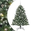 vidaXL &Aacute;rvore de Natal Artificial Verde 150 cm PVC, Pl&aacute;stico e A&ccedil;o