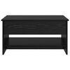 vidaXL Mesa de centro Carvalho Preto 80 x 50,5 x 41,5 cm