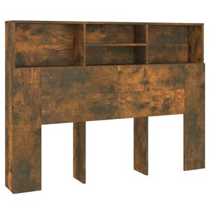 vidaXL Arm&aacute;rio de cabeceira 140x19x103,5 cm cor carvalho fumado