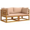 vidaXL Sofa seccional de canto com almofadas 2 unid. 2 lugar