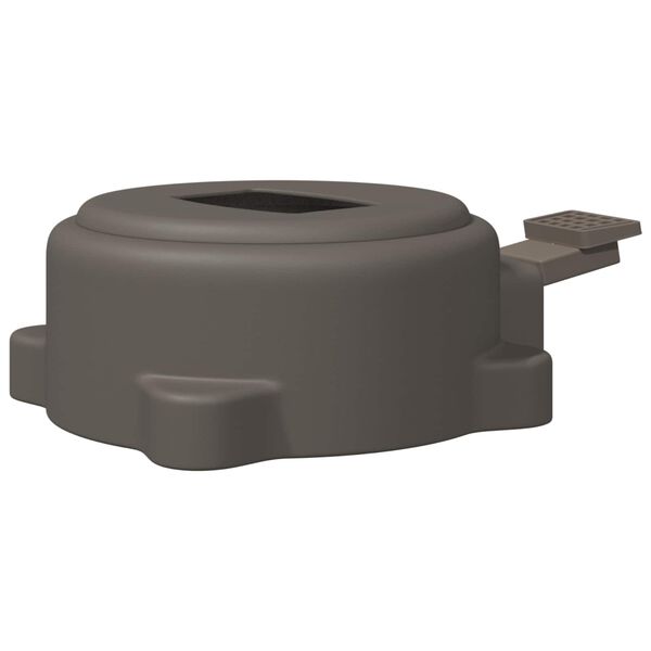 vidaXL Base para chap&eacute;u de sol Prateado 23 x 14 x 6 cm