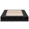 vidaXL Estrutura de cama 120x190 cm derivados de madeira preto