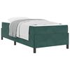 vidaXL Estrutura da Cama com colchão Verde Escuro 80 x 200 cm tecido