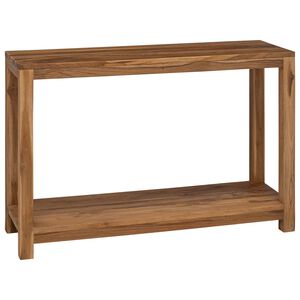 vidaXL Aparador Natural 110 x 35 x 75 cm Madeira de Teca S&oacute;lida