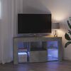 vidaXL Criado-mudo de LED para TV de Canto Cinzento 103 x 40 x 50 cm