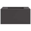 vidaXL Bowl de Fogo Preto A&ccedil;o resistente &agrave;s intemp&eacute;ries