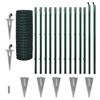 vidaXL Cerca 25 x 1,2 m a&ccedil;o verde