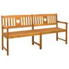 vidaXL Banco de exterior Natural 180 x 55,5 x 90 cm