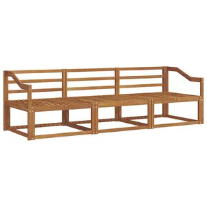 vidaXL Conjunto de Sof&aacute;s para Exterior 3 pcs Natural