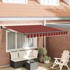vidaXL Toldo Vermelho e Preto 350 x 250 x 165 cm Poli&eacute;ster