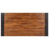 vidaXL Mesa de jantar 140x70x76 cm madeira de mangueira áspera maciça