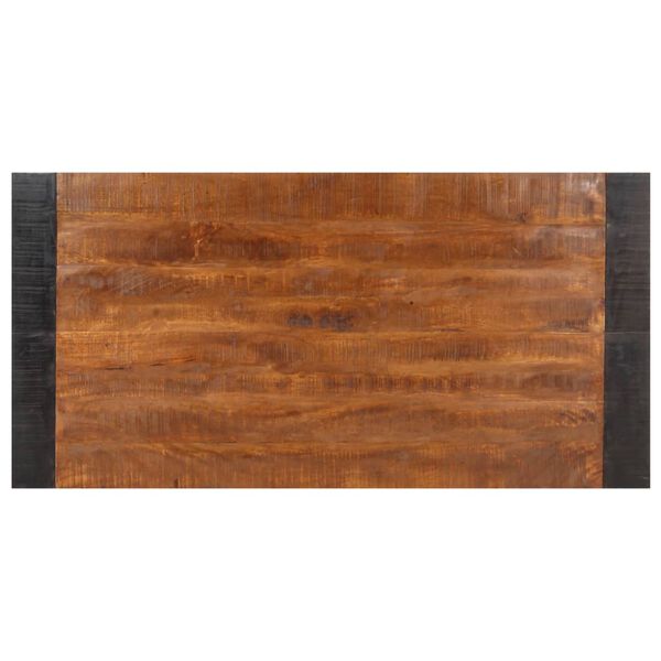 vidaXL Mesa de jantar 140x70x76 cm madeira de mangueira áspera maciça