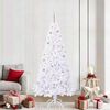 vidaXL &Aacute;rvore de Natal Artificial com 300 LEDs Branco 210 cm PVC e A&ccedil;o