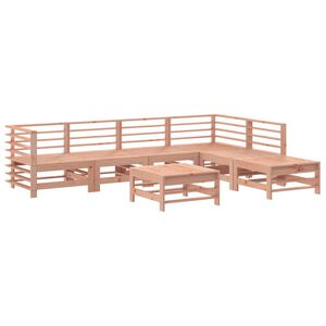 vidaXL 7 pcs conjunto lounge de jardim madeira de douglas maci&ccedil;a