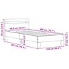 vidaXL Estrutura da Cama Carvalho Artesanal 98.5 x 200 cm