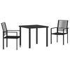 vidaXL Conjunto de Jantar para Jardim 5 pcs Preto Rattan de PVC