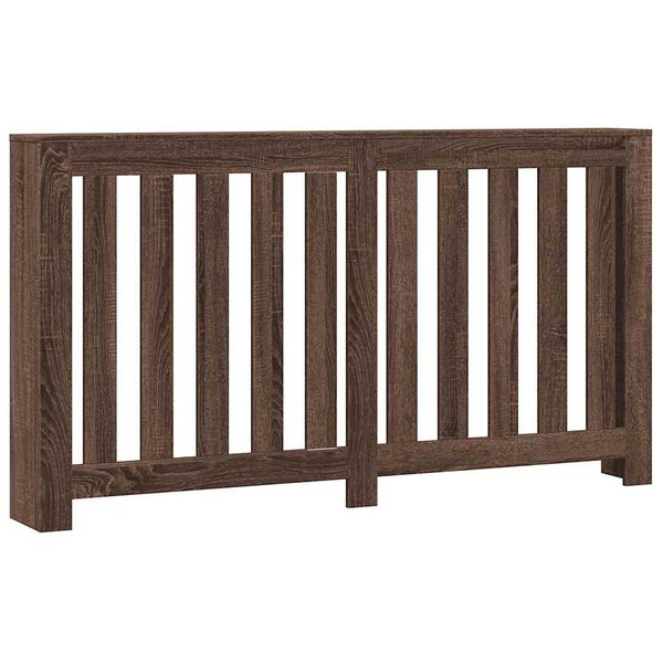 vidaXL Cobertura de radiador derivados de madeira carvalho castanho