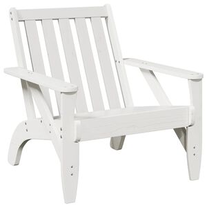 vidaXL Cadeira de jardim Adirondack 75x77x77 cm pinho maci&ccedil;a branco