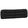 vidaXL Almofad&atilde;o de cabeceira Hvar 180 cm couro artificial preto