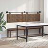 vidaXL Cabeceira Suspensa Cappuccino 210 x 55 x 5 cm Couro Sint&eacute;tico