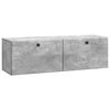vidaXL Gabinete de TV de Parede 98 x 31 x 30 cm Cinzento Cimento