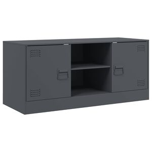 vidaXL M&oacute;vel de TV 99x39x44 cm a&ccedil;o antracite