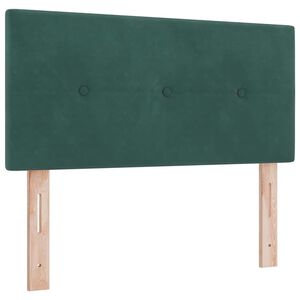 vidaXL Cabeceira com cabeceira Verde Escuro 80 cm Couro Sint&eacute;tico