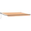 vidaXL Toldo retr&aacute;til Amarelo e Laranja 450 x 300 x 165 cm