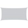 vidaXL Vela de sombra solar Cinza Claro e Branco 6 x 3 m