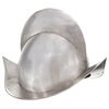 vidaXL Capacete de cavaleiro medieval r&eacute;plica LARP a&ccedil;o prateado